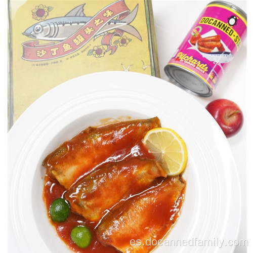 Sardinas enlatadas de venta caliente en salsa de tomate 425g